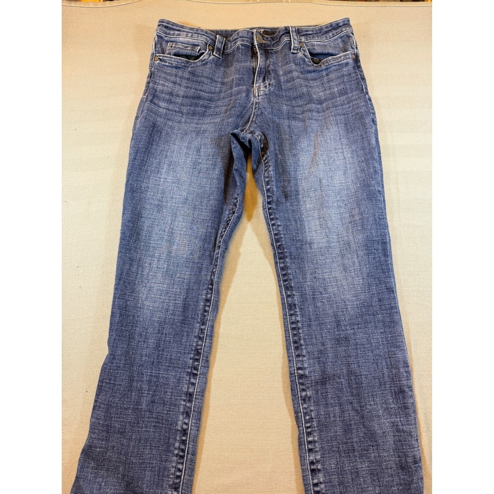KUT from the Kloth Catherine Boyfriend Jeans Blue Med. Wash Straight Leg 16 1926